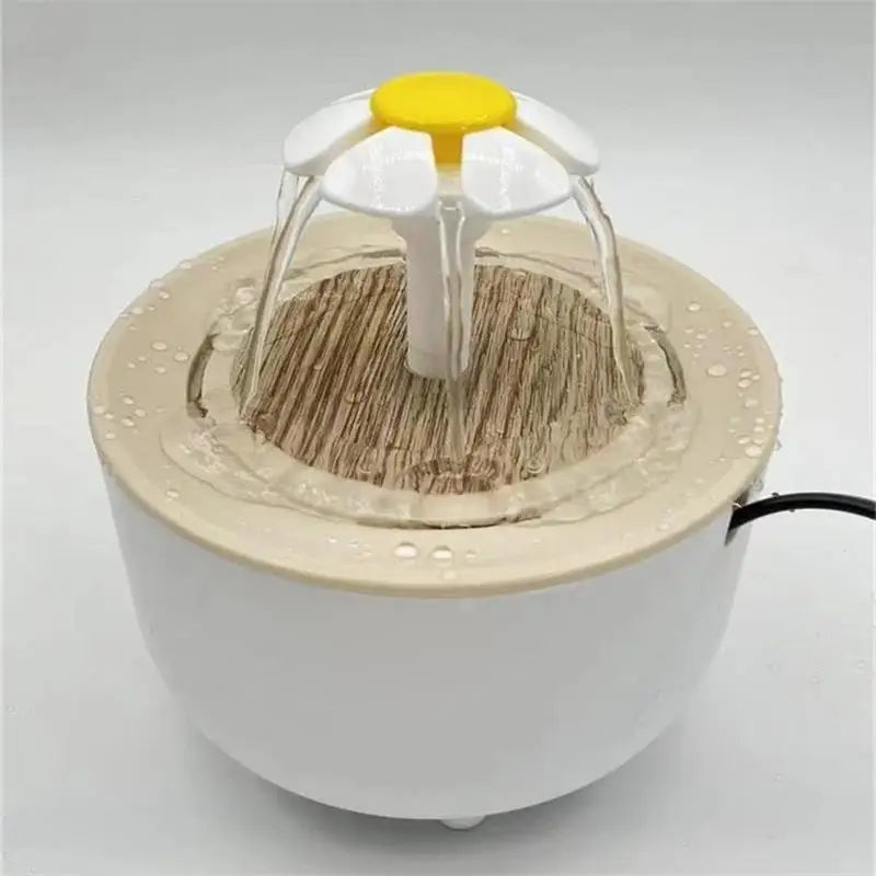 Fuente de Agua Automática para Gatos y Perros - Bebedero Eléctrico Silencioso con Filtro USB, 1.2L