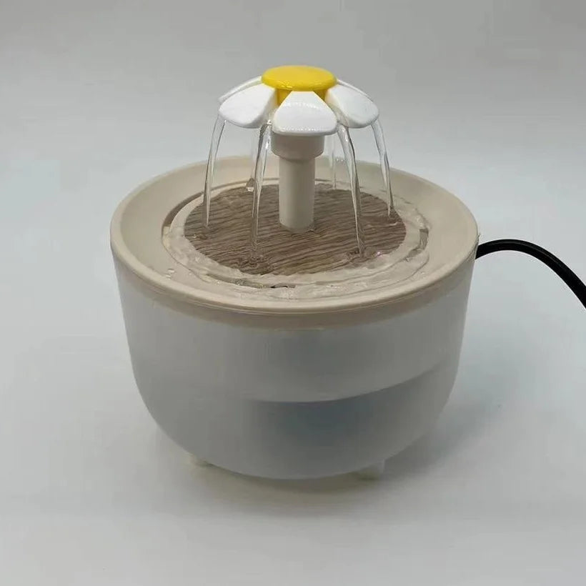 Fuente de Agua Automática para Gatos y Perros - Bebedero Eléctrico Silencioso con Filtro USB, 1.2L