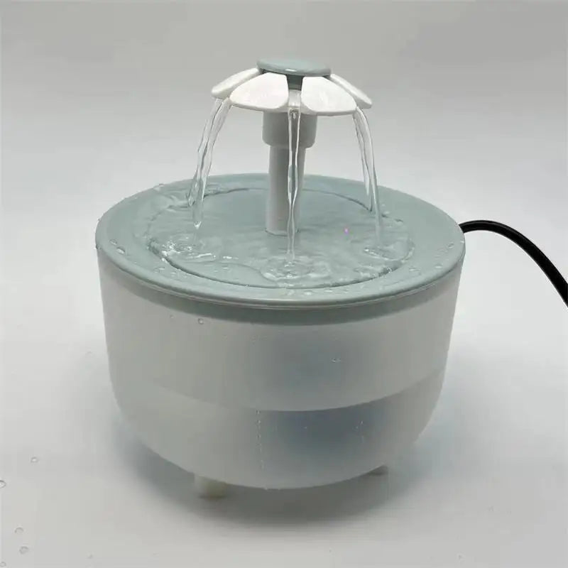 Fuente de Agua Automática para Gatos y Perros - Bebedero Eléctrico Silencioso con Filtro USB, 1.2L