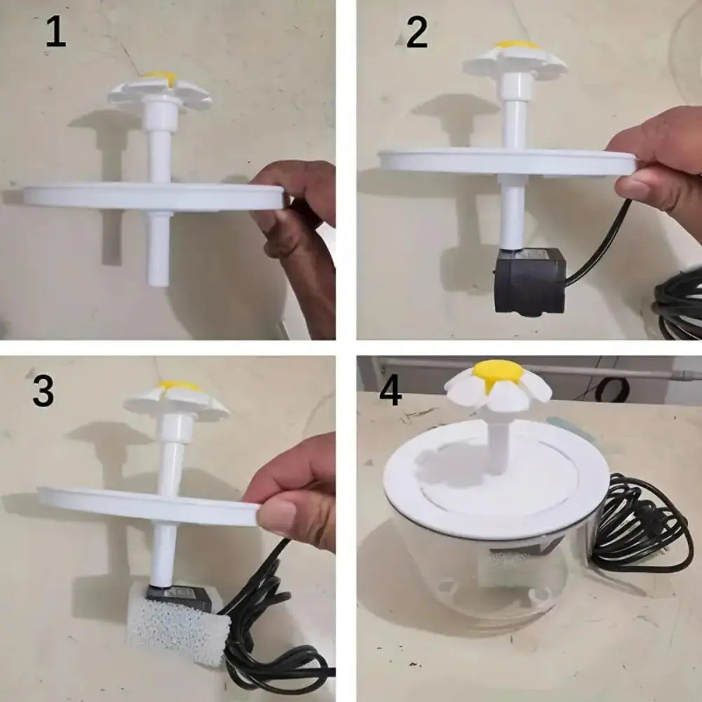 Fuente de Agua Automática para Gatos y Perros - Bebedero Eléctrico Silencioso con Filtro USB, 1.2L
