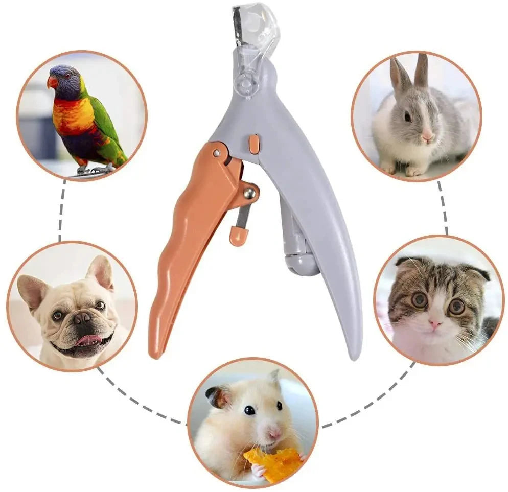 Cortaúñas Profesional para Mascotas con Luz LED - Tijeras de Precisión para Perros y Gatos