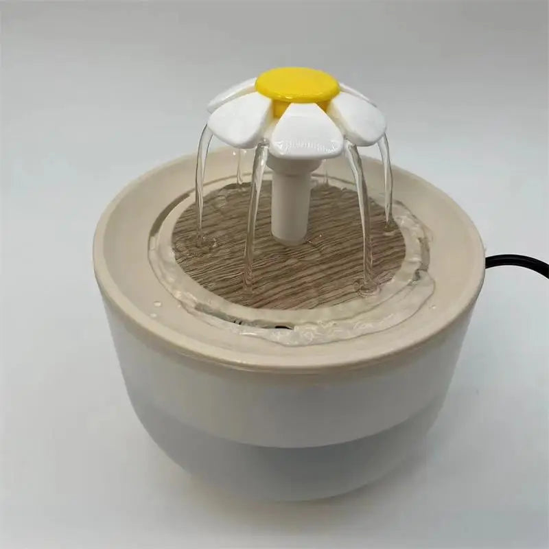 Fuente de Agua Automática para Gatos y Perros - Bebedero Eléctrico Silencioso con Filtro USB, 1.2L